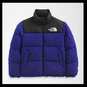 The North Face Big Kids’ Retro 1996 Fleece Nuptse Jacket - Unisex Youth Size 12